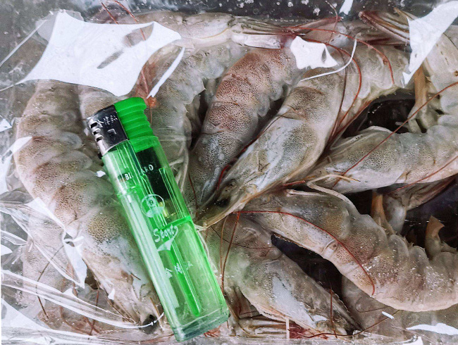 盐冻白虾